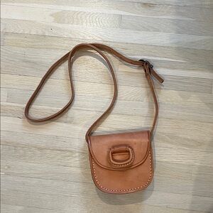 Tan Leather Crossbody Bag